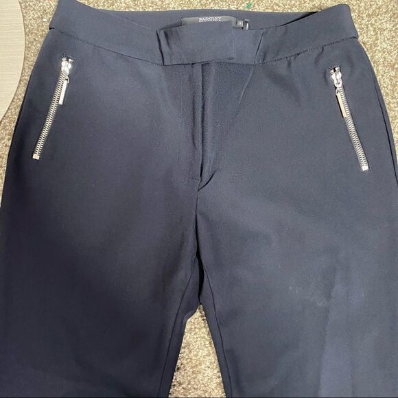 Badgley Mischka Womens Skinny Pants Size 6 Black Stretch Zipper Pockets - Picture 4 of 5